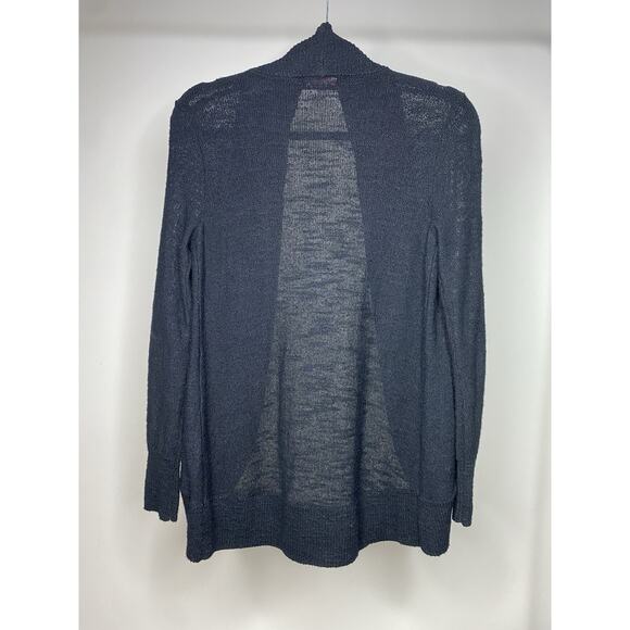 Lilly Pulitzer Women's Small Amalie Open Front Cardigan Black Lightweight Basic - Picture 5 of 5